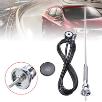 universal 1pc car roof fender booster antenna fm am radio aerial extended spring soft rod 76 108mhz