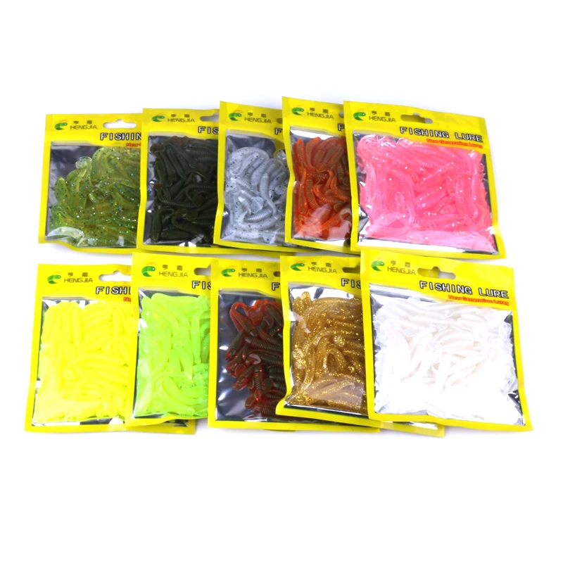 50 шт./лот светящаяся весла с хвостом мягкая грубка 1 г мм светится в темноте