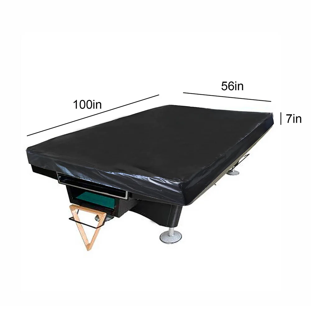 

100x56x7Inch Billiard Table Dust Cover PU Leather Billiard Pool Table Dust Cover Waterproof Billiard Pool Table Dust Full Cover