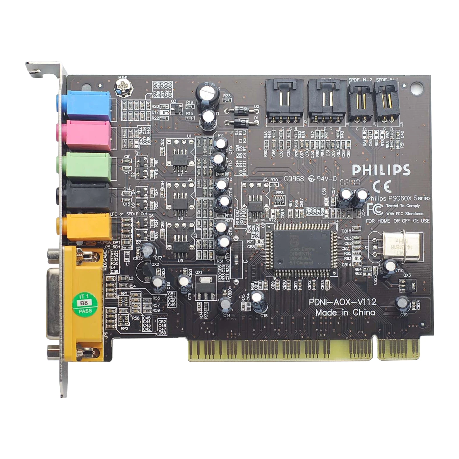 Новая классическая звуковая карта PCI 5 1 каналов чипсет PHILIPS 60X интерфейс цифровой