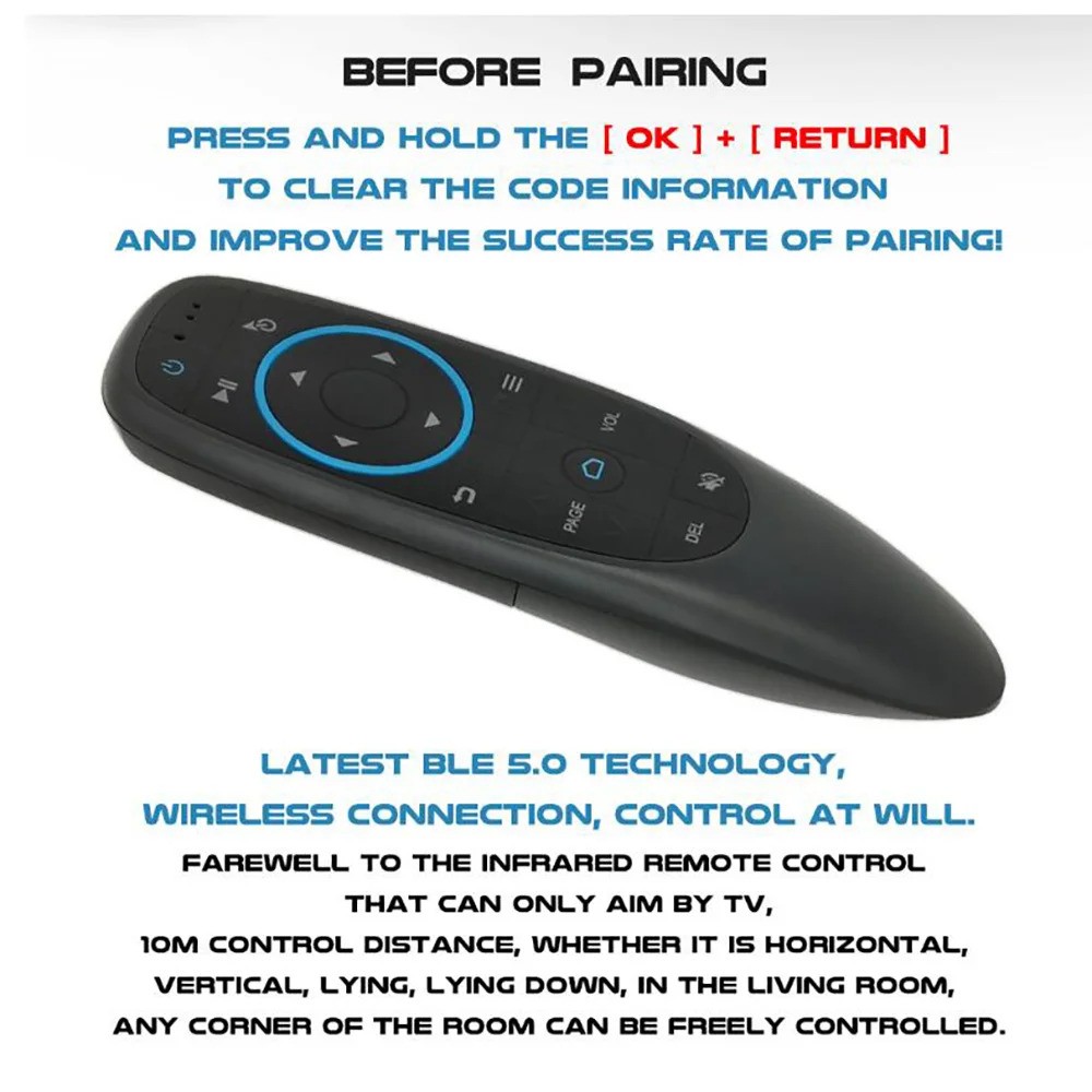 G10 BT Blueteeth Air Mouse Пульт дистанционного управления без 2 4G USB приемник с гироскопом