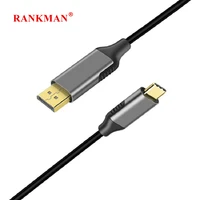 rankman type c thunderbolt 3 to dp 4k display port displayport cable for macbook xiaomi 10 samsung s20 dex tv monitor nintendo