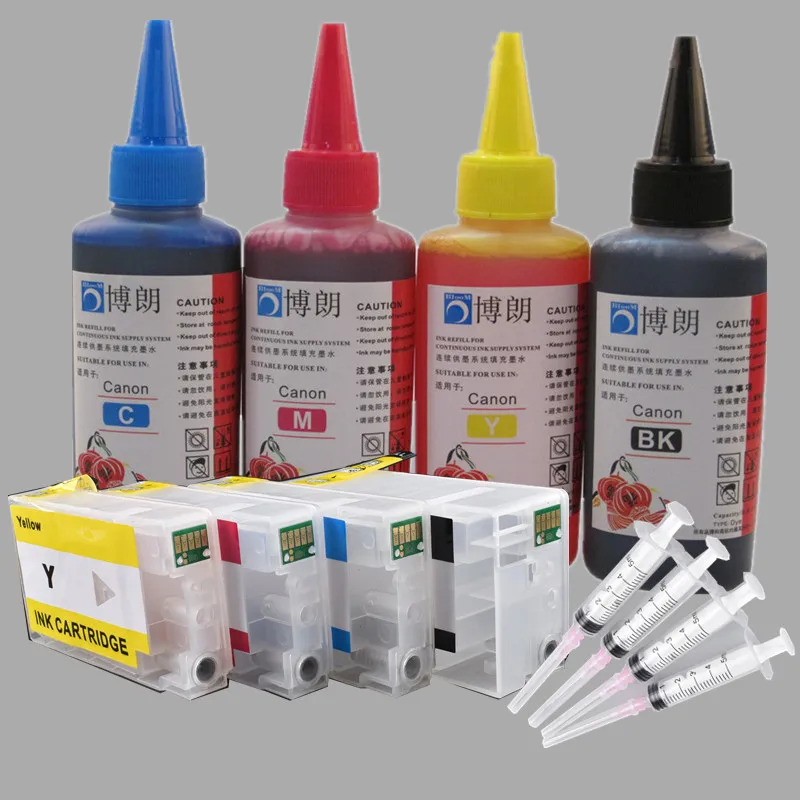 Refill ink kit for PGI 2400 XL refillable ink cartridge For CANON MAXIFY PGI-2400 IB4040 iB4140 MB5040 MB5140 printer