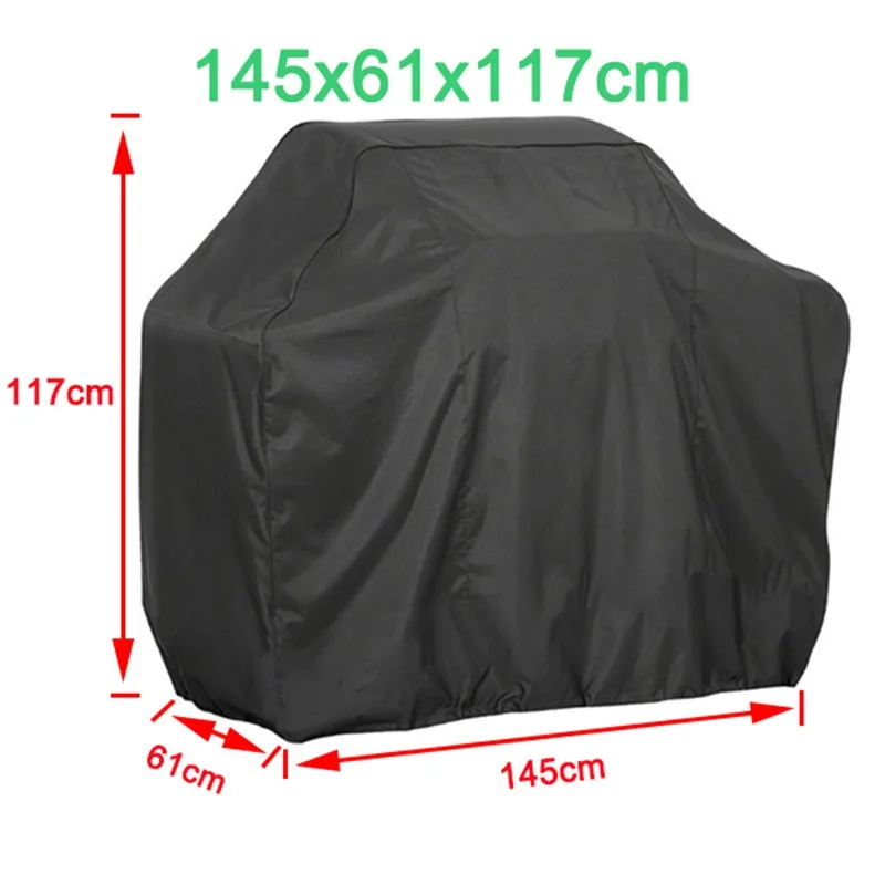 

Outdoor BBQ Cover Dust Waterproof 210D Oxford Cloth Duty Grill Cover Rain Protective Barbecue UV Protection Furniture Cover