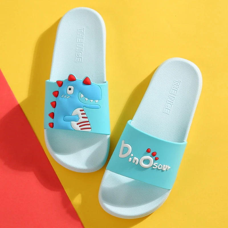 

Сланцы женские для дома и ванной, Нескользящие, Симпатичные Мультяшные, плоская подошва, летняя пляжная обувь для девушек