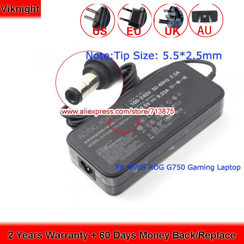 Оригинальный 19 5 V 9.23A 180W ADP-180EB D ADP-180HB адаптер переменного тока для Asus Rog G20AJ G750JM
