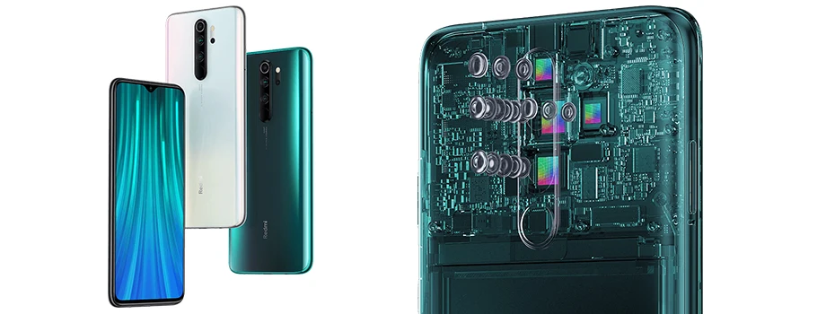 Xiaomi Redmi Note 8 Pro 8 Гб 128 ГБ MTK Helio G90T смартфон 64MP Quad задняя камера 6,5" полный экран мобильный телефон