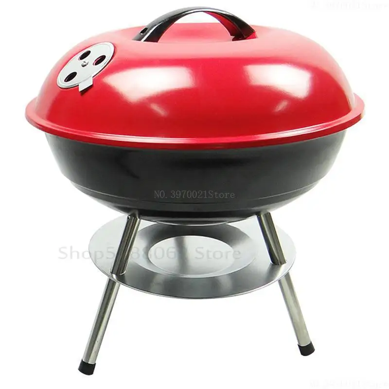 Гриль для барбекю на древесном угле уличная плита кемпинга заднем дворе
