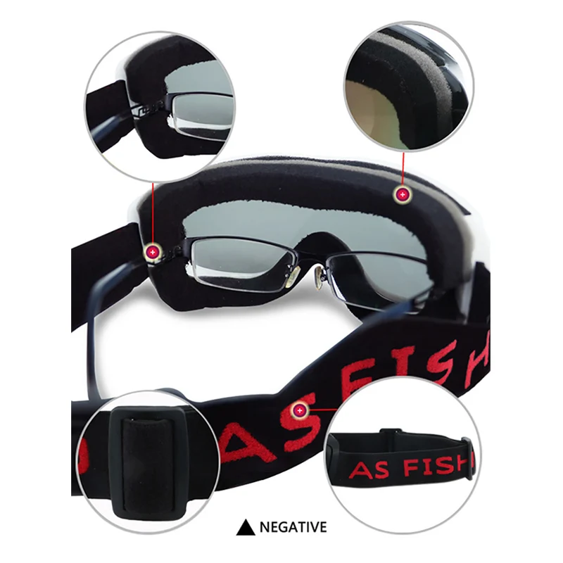 Спорт на открытом воздухе Зимние очки Альпинизм катание лыжах снегоход доска для