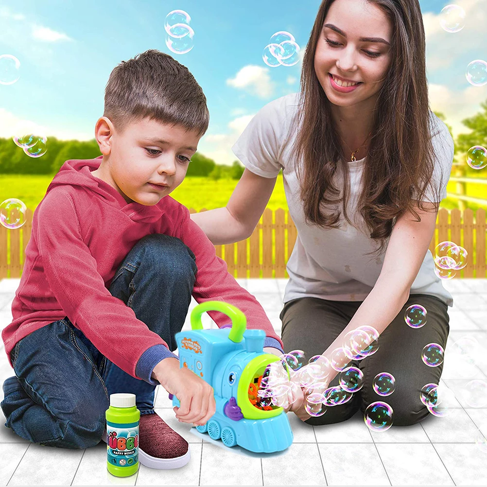 Ручной поезд с контролем игрушка пузырьковая машина для детей летняя ванна