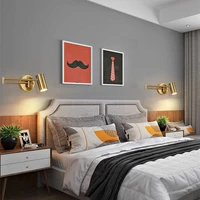 led wall lamp nordic minimalist modern home bedroom reading night light e27 spotlight bedside lamp