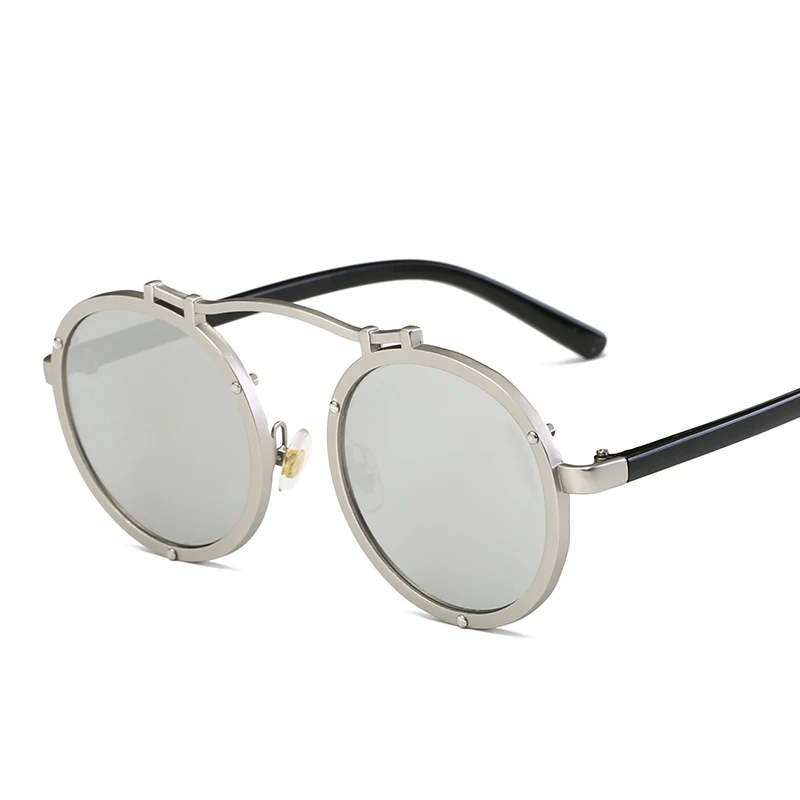 

Sunglasses Classic Vintage Round Polarized Driving Retro Men Brand Designer Sun Glasses Women Metal Frame Black Lens Eyewear