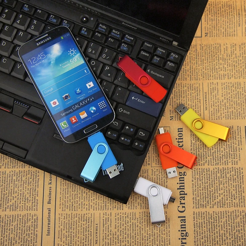 Флеш-накопитель OTG 2,0 64 ГБ 32 ГБ Micro Flashdrive 8 ГБ 16 ГБ 4 ГБ USB флеш-накопитель для Android PC TF/SD карта адаптер адаптеры для мобильных телефонов