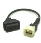Диагностический кабель OBDII для мотоцикла, 6-контактный 4 иглы, адаптер OBD2 для Kawasaki