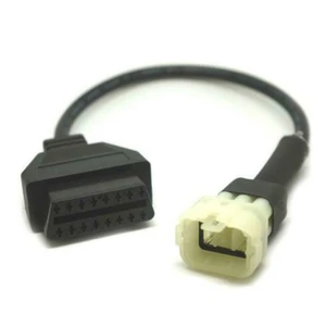 Диагностический кабель OBDII для мотоцикла, 6-контактный 4 иглы, адаптер OBD2 для Kawasaki