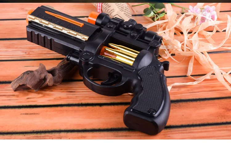 Электрическое игрушечное ружье Револьвер с вибрацией и подсветкой Музыка