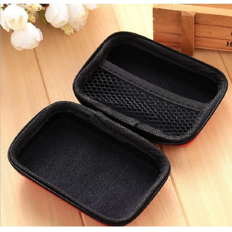 1 шт. прямоугольные водонепроницаемые наушники кабель для хранения данных