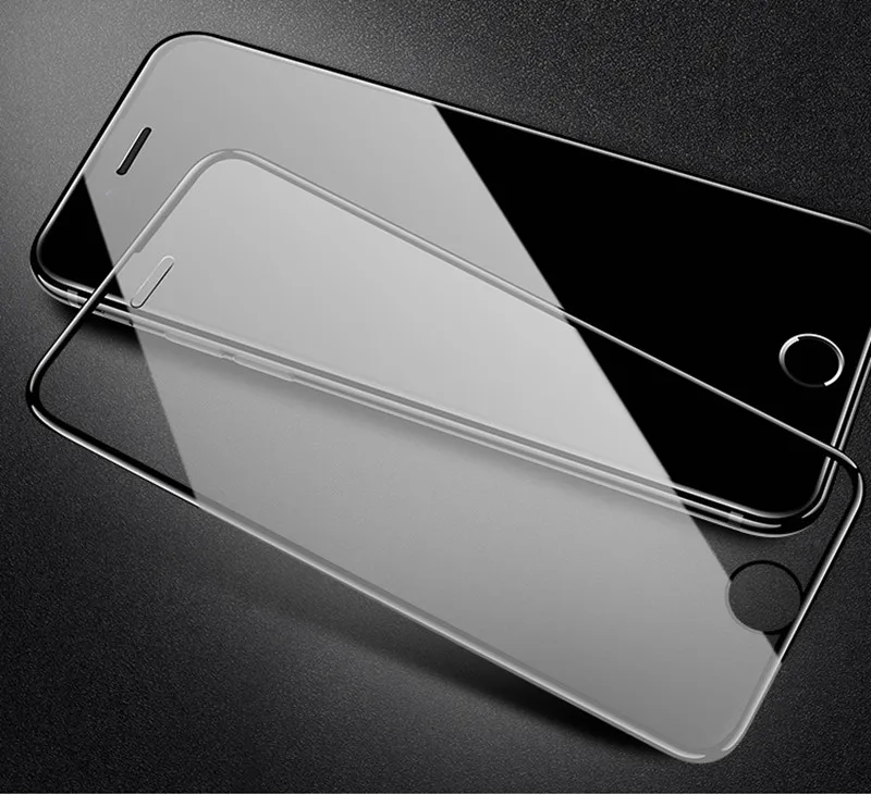 100D защитное закаленное стекло для iPhone 6, 6s, 7, 8 Plus, X Защитное стекло для экрана с мягким краем, изогнутое на iPhone 11 PRO, XR, XS MAX