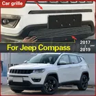 Передняя решетка гриля для Jeep Compass 2017-2019 из высококачественной нержавеющей стали