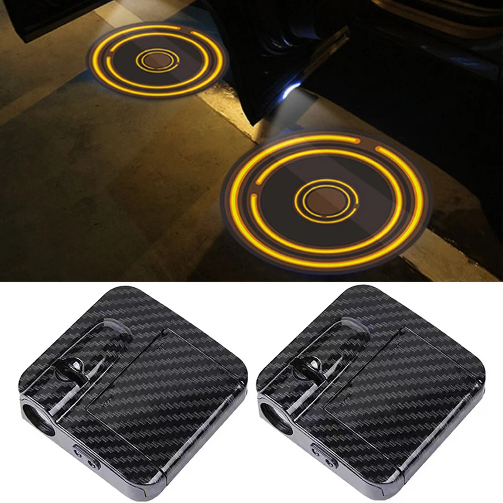 Светодиодная лампа для двери автомобиля 2 шт. декоративный светильник с