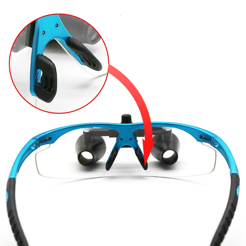 2.5X/3.5X Magnification Binocular Dental Loupe Surgery Surgical Magnifier with Headlight LED Light Medical Operation Lamp | Инструменты
