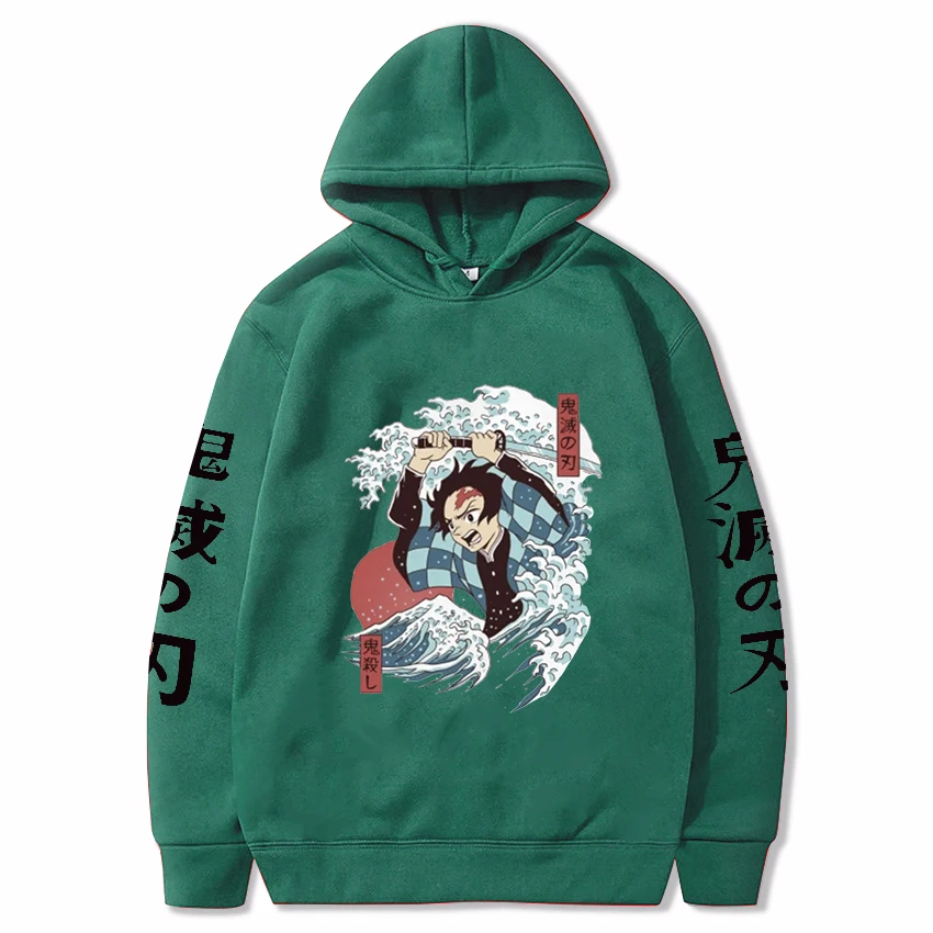 Sudadera con capucha de manga larga para ni&ntilde;os y ni&ntilde;as, ropa informal de primavera y oto&ntilde;o con estampado de Devil Slayer-5