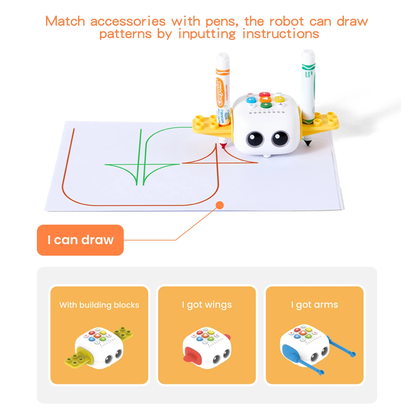 Coding Robot Kit Learning Educational STEM Toys Early Programming Interactive Voice Command DIY Storytelling Screen-Free Robots |