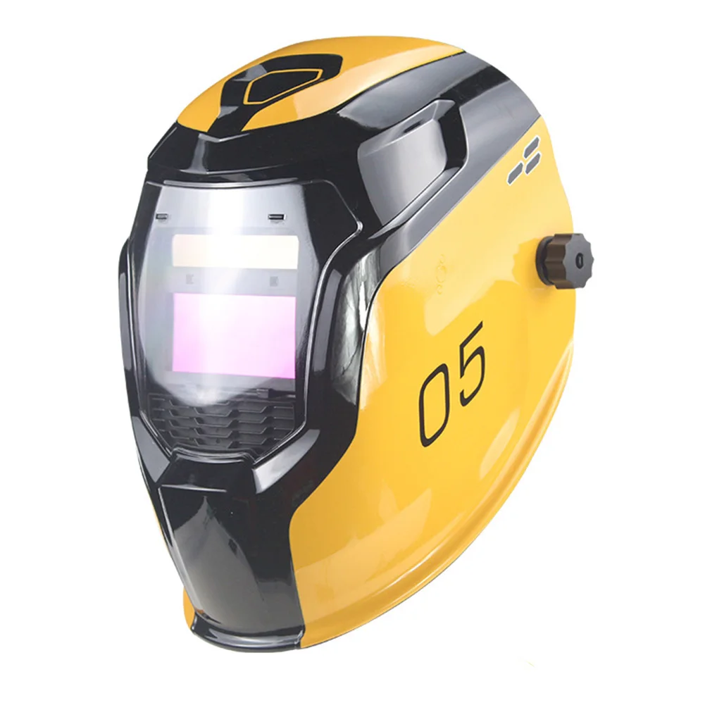 

Face Protection Large View Home Professional Solar Power Dustproof Safe Automatic Changing Light Cap Welding Helmet Shockproof