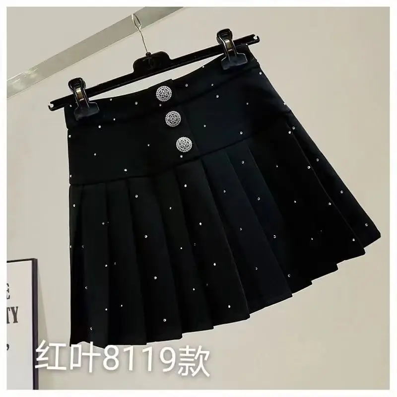 

Pleated skirt women's new 2021 temperament high waist versatile Korean A-line skirt short skirt