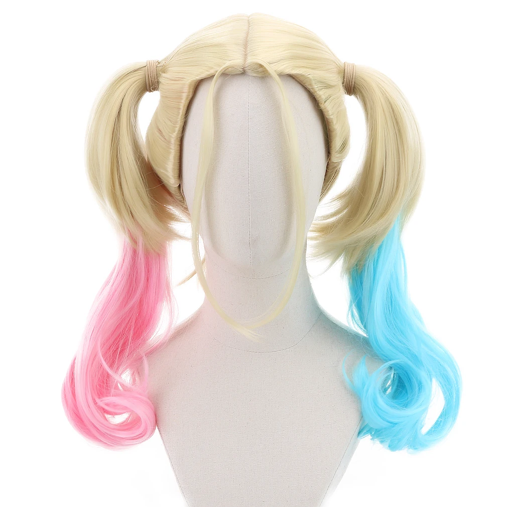 

Blonde Green 2x Twist Braids Cosplay Synthetic Hair Wigs for Party Costume Halloween Comic Movie