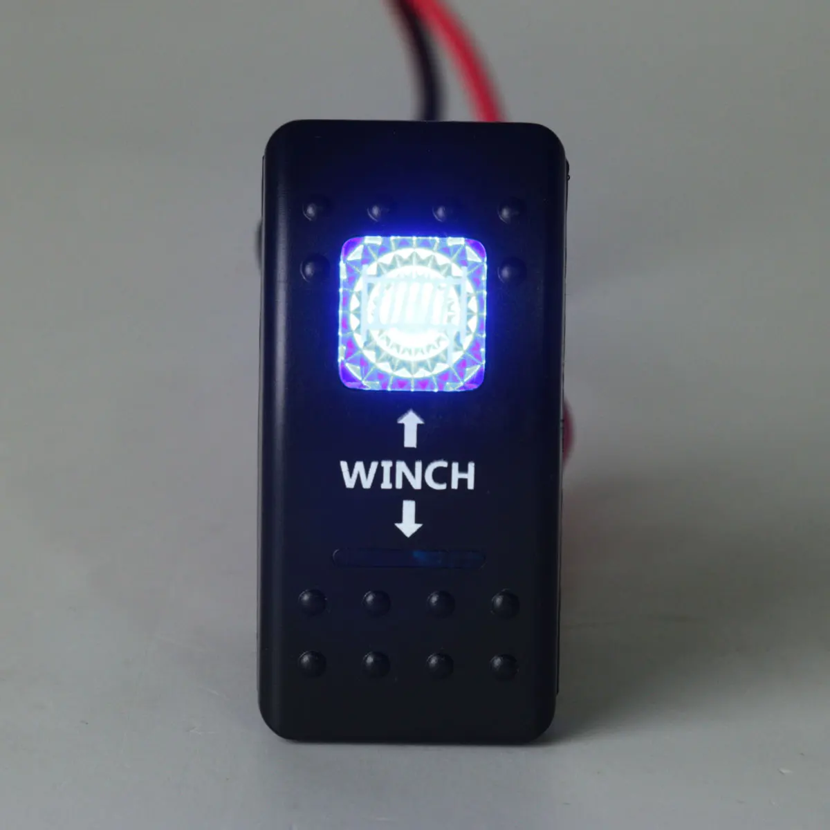 12V 20A 7-контактный светодиодный кулисный переключатель лебедка Лебедка/Караван морской двойной светильник синий и красный цвета с открытыми пальцами; цвета оранжевый, зеленый, белый