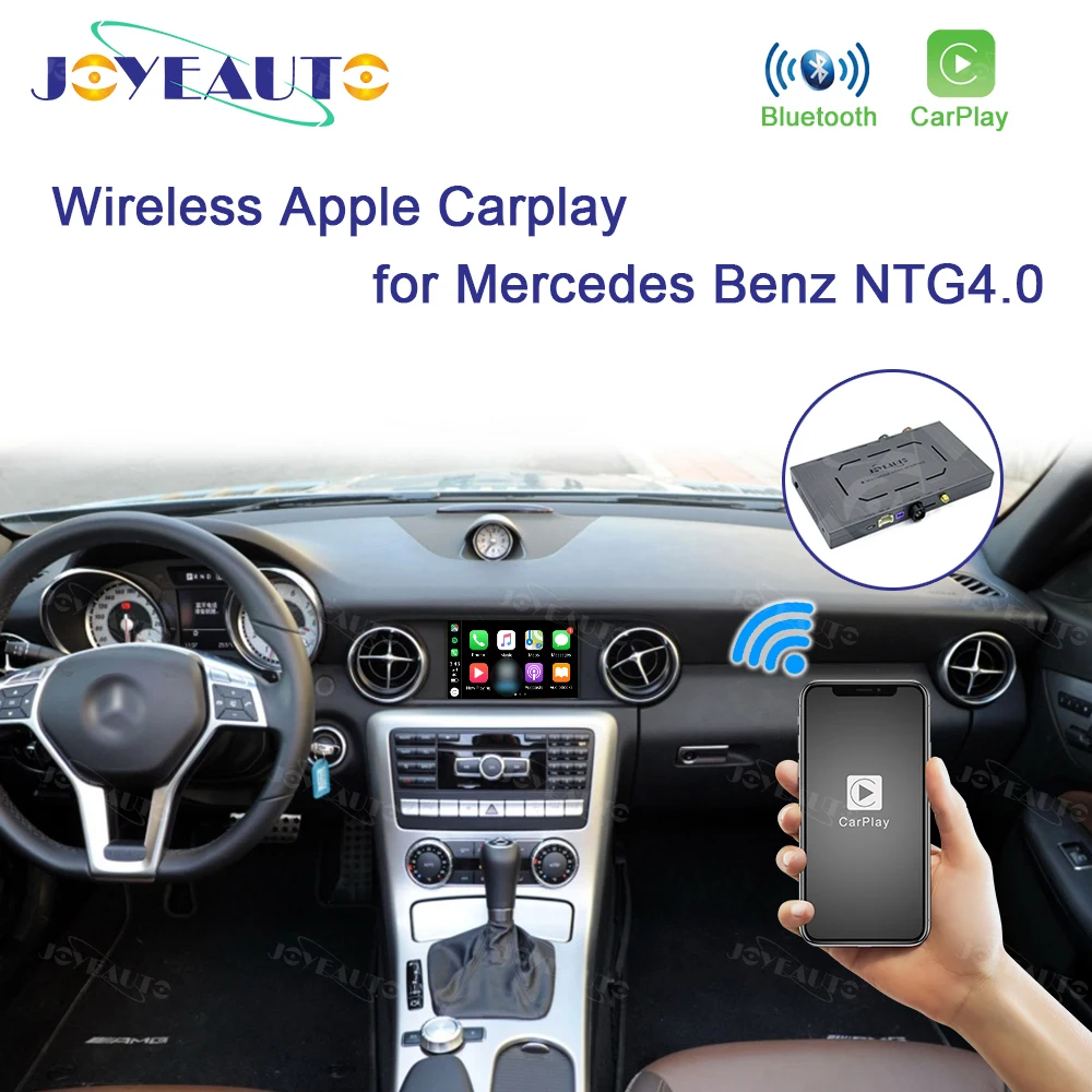 저렴한 JoyeAuto 무선 애플 Carplay 메르세데스 벤츠 NTG4.0 A B C E GLK GLA ML SLK 클래스 2007 - 2011 안드로이드 자동차 자동차 액세서리