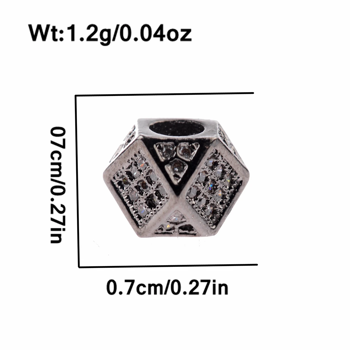 Модная модель Подвески Micro циркония в виде многоугольника алмазные бусины для