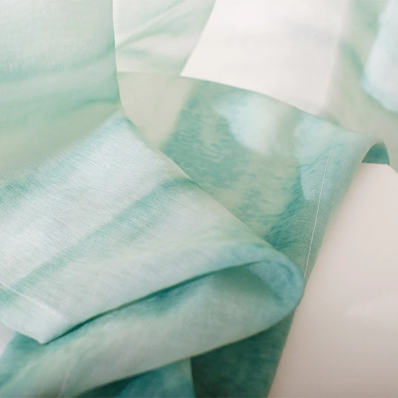 Занавески однотонные градиентные для гостиной серого цвета оконные шторы