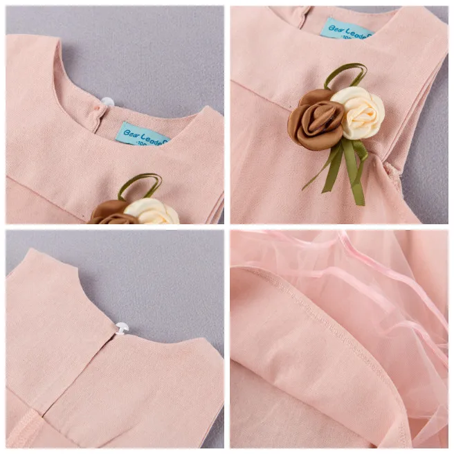 Детское летнее платье с цветочным рисунком для девочек праздничные Платья