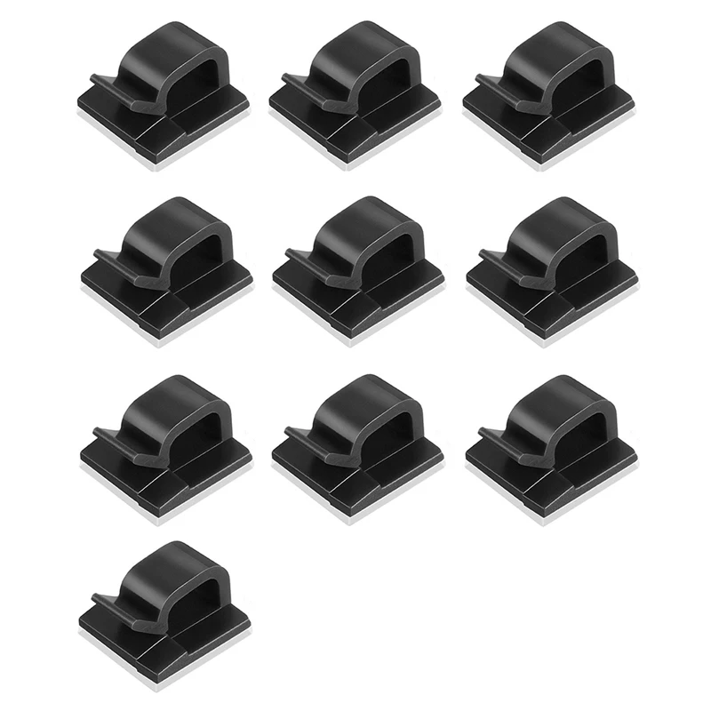 

New 10pcs Wire Cable Management Organizer Desktop Cable Cord Clips Mouse Headphone Holder Data Telephone Line Cable Winder Tidy