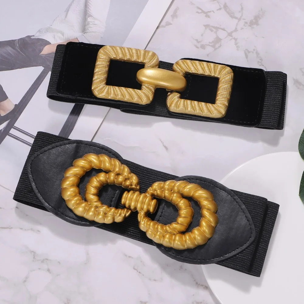 Vedawas Luxury Brand Za Pearl Belts For Women Charm Crystal Maxi Buckle Statement Belts Female Romantic Waist Party Jewelry