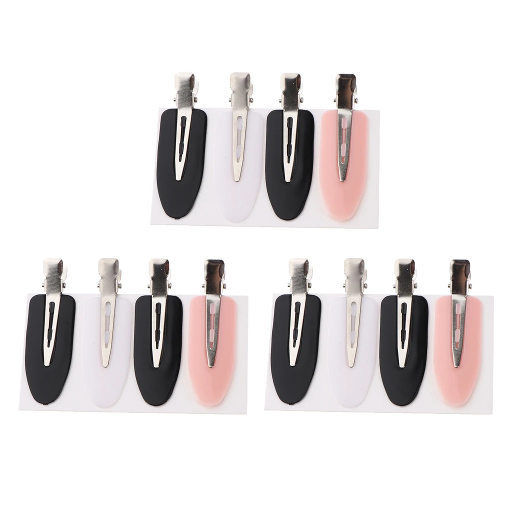 12 шт. заколки для волос челки без изогнутых отметки завивки макияжа аксессуары