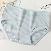 women cotton seamless panties m 4xl mid waist ladies panty new fashion solid color female briefs underwear free shipping