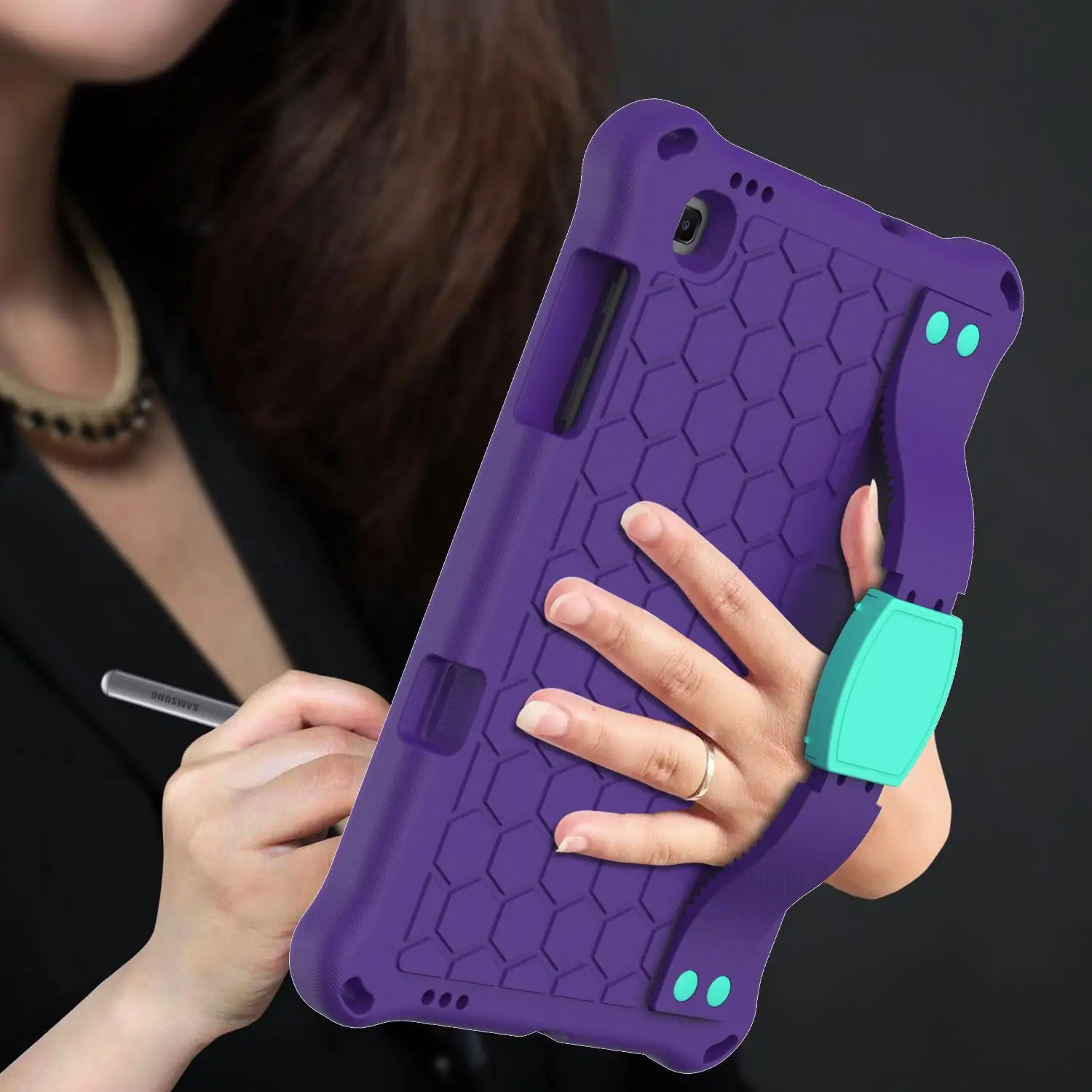 

Kids Safe Case For Samsung Galaxy Tab S6 Lite 10.4 P610 P615 SM-P610 SM-P615 2020 EVA Shockproof Children Cover Funda Capa #S