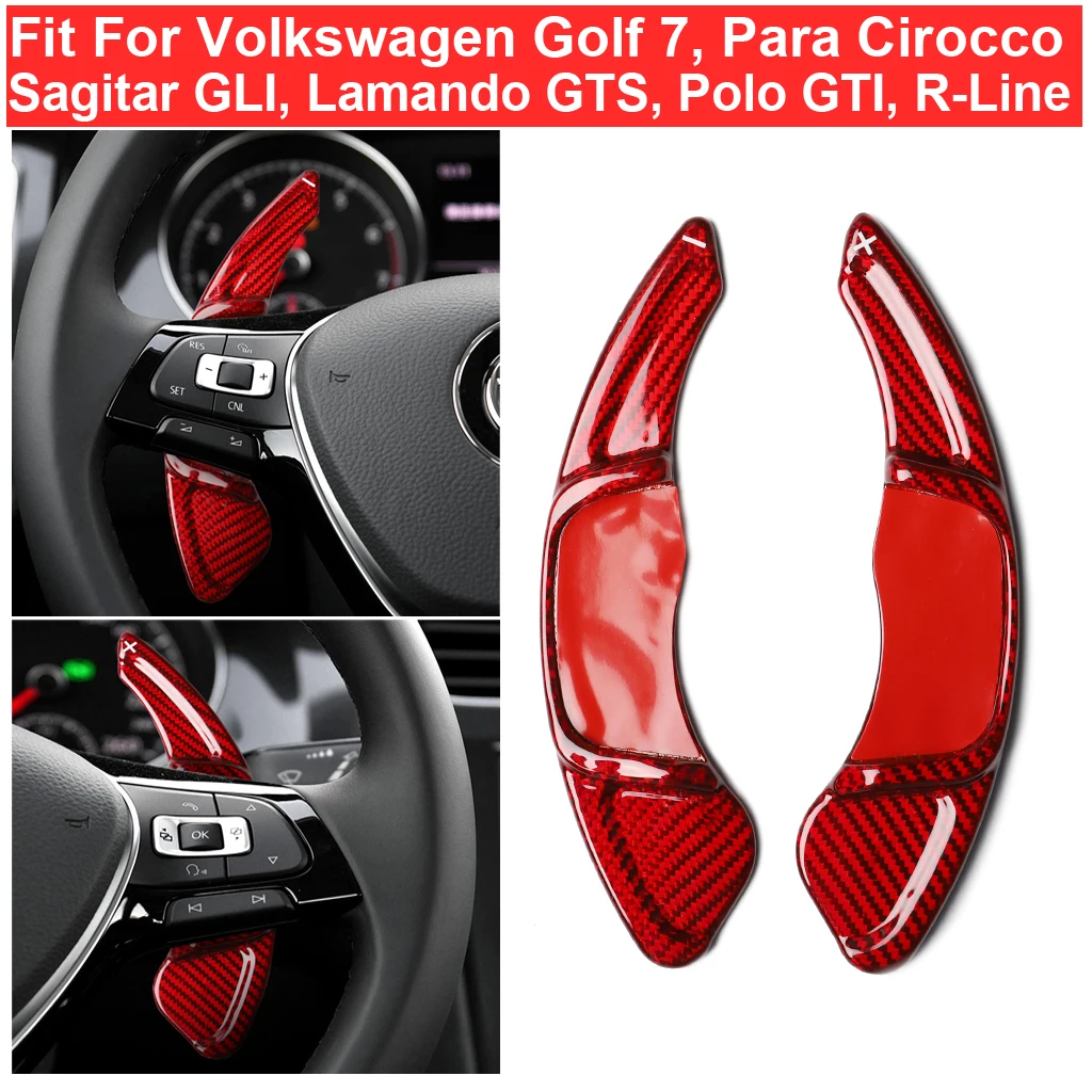 Автомобильный руль из углеродного волокна для Volkswagen Golf7 Para Cirocco Sagitar GLI Lamando GTS Polo R