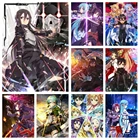 5D Diy полностью алмазная живопись мозаичные бусины японский аниме меч искусство онлайн картина Стразы если Asuna Настенная Наклейка рукоделие