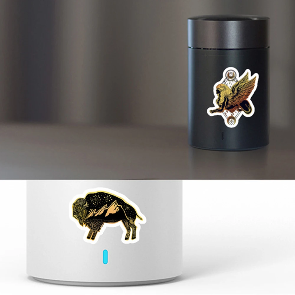 50 шт. Новый Черного и золотого цвета Лазерная блестящие наклейки для