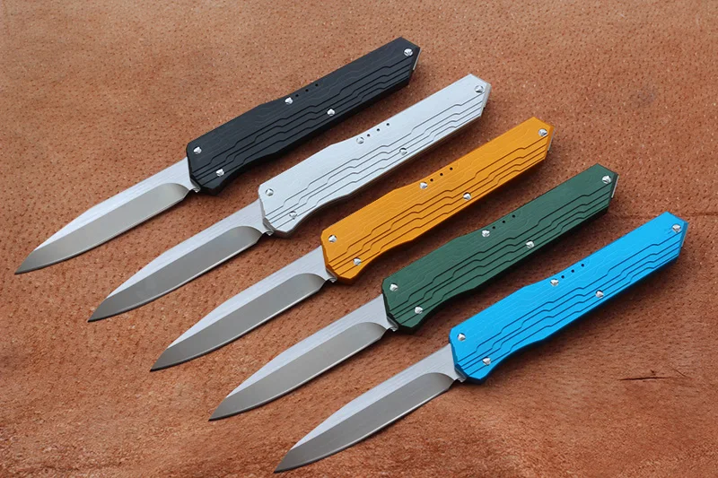 Нож с лезвием VESPA D2 Ручка: 7075 алюминий + TC4 кемпинг выживание на природе EDC Охота