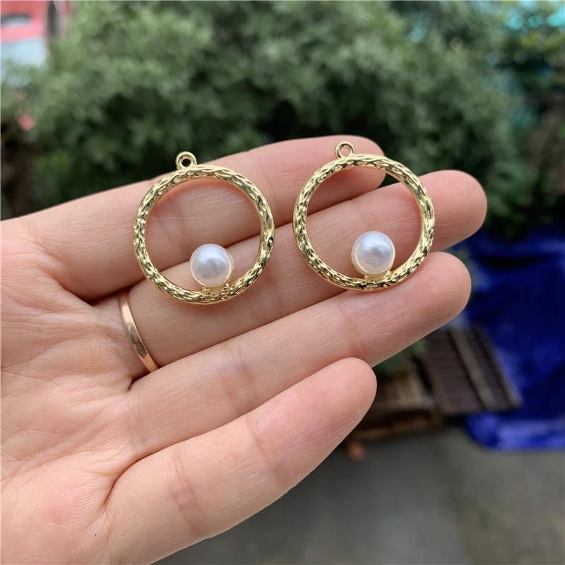 Подвески из цинкового сплава с имитацией жемчуга 2 шт./лот | Украшения и