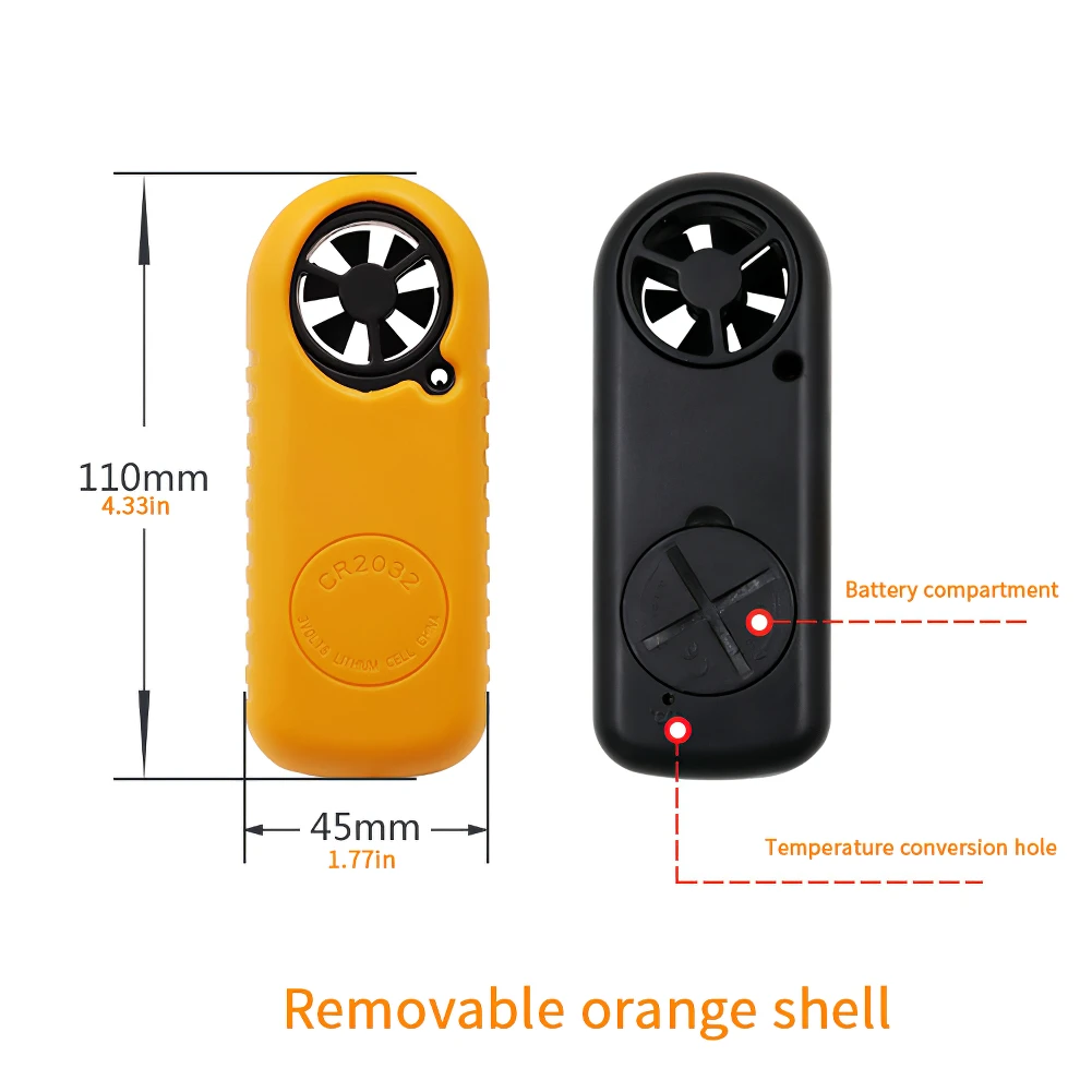 

Portable Anemometer Thermometer GM816 Wind Speed Meter Gauge Wind Meter 30m/S LCD Digital Flow Velocity Measurement Anemometers