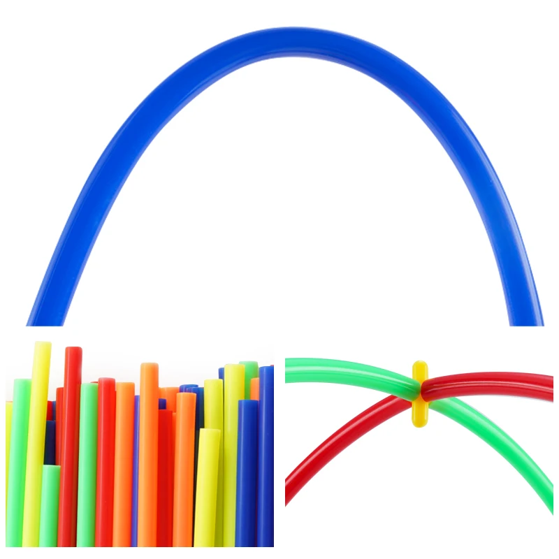 100 шт. 4D Сделай Сам пластиковая игрушка Монтессори соломенная Бойка строительные