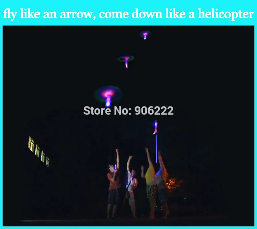 Светодиодная летающая игрушка Y Рогатка летающие игрушки изумительная стрела