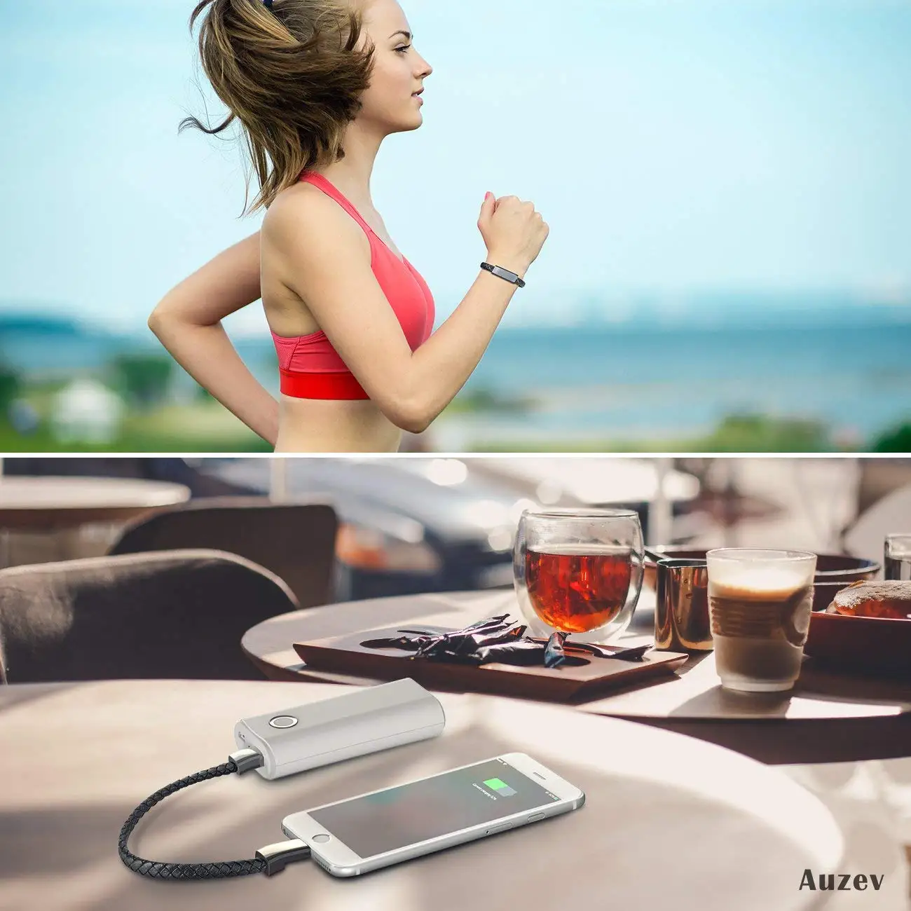 Рождество/Новый год подарки тип-c Кожаный Браслет зарядный кабель Плетеный для