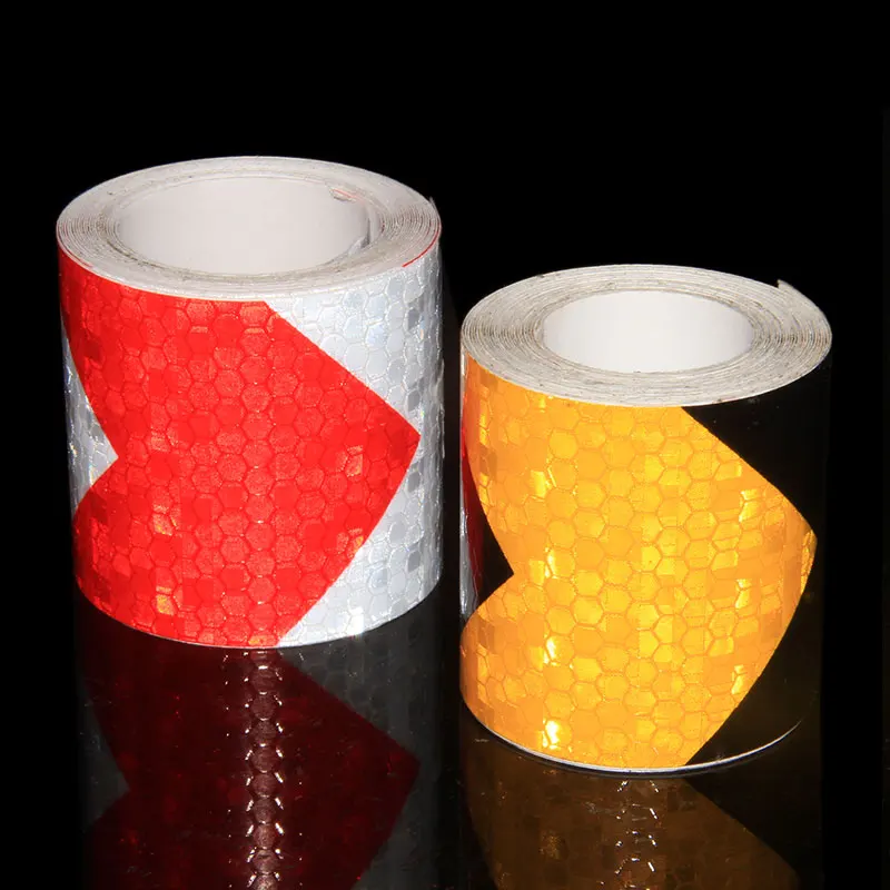 Двухцветные наклейки для украшения автомобиля предупреждающая Отражающая